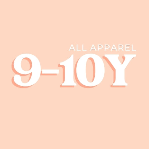 All in stock 9-10 year apparel at Butter Bug Boutique