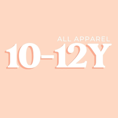 All in stock 10-12 year apparel at Butter Bug Boutique