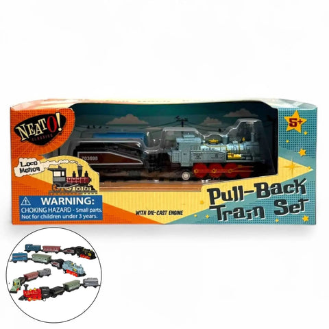 Toysmith pull-back toy train set