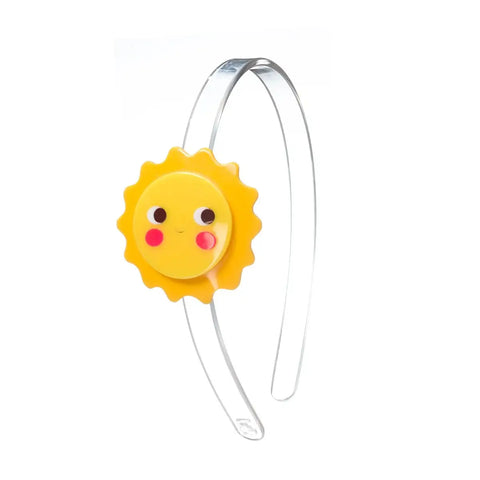 Sun Yellow Smiley Headband