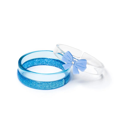 Bows Blue Bangle Bracelets