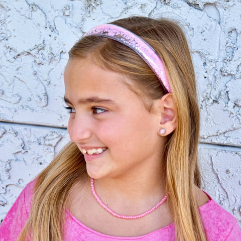 Shaker Glitter Headband - Pink