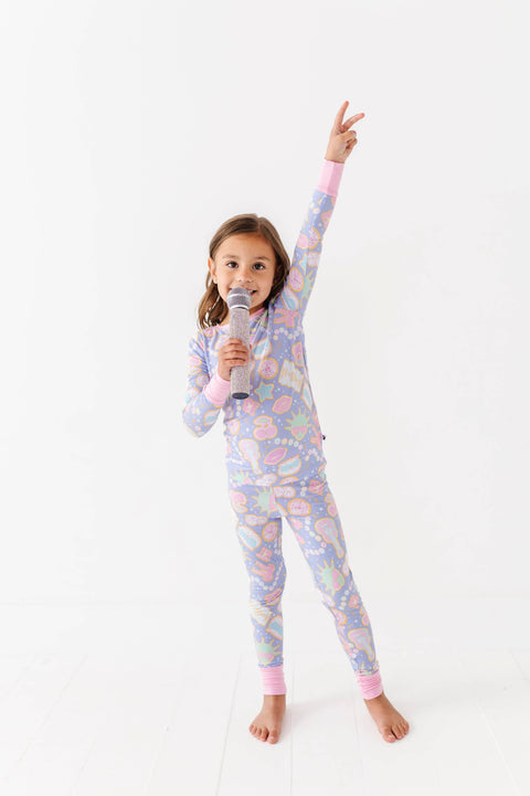 Lavender Haze Bamboo Kids Pajamas