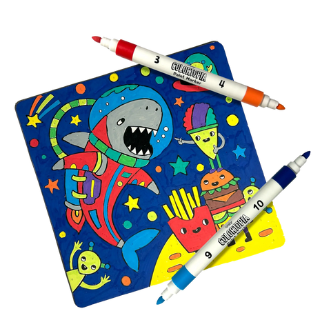 Colortopia Paint Marker By Number Kit: Epic Adventure