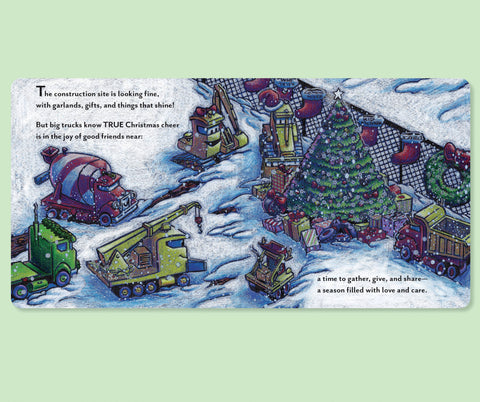 Construction Site Merry & Bright Christmas Book