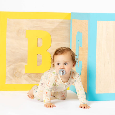 Bamboo Convertible Footie - Dino ABC's