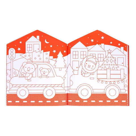 Christmas Coloring Book & Stickers