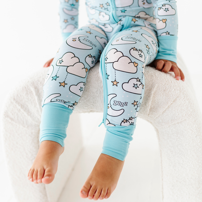 Blue Starry Slumber Convertible Footie