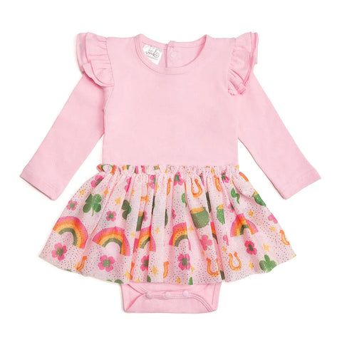 Lucky Doodle St. Patrick's Day Tutu Bodysuit