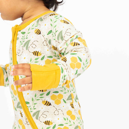 Happy Honey Bees Bamboo Baby Pajamas