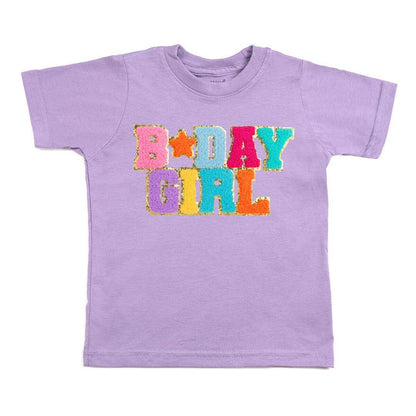 Birthday Girl Patch T-Shirt (Purple)