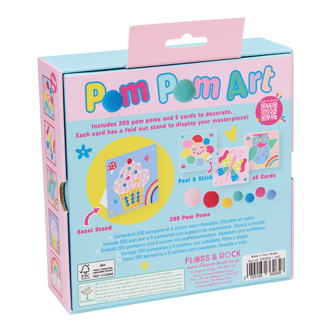 Rainbow Fairy Pom Pom Art