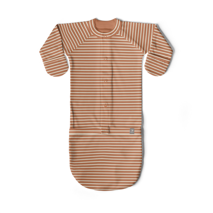 24 Hour Convertible Gown: Clay Stripe