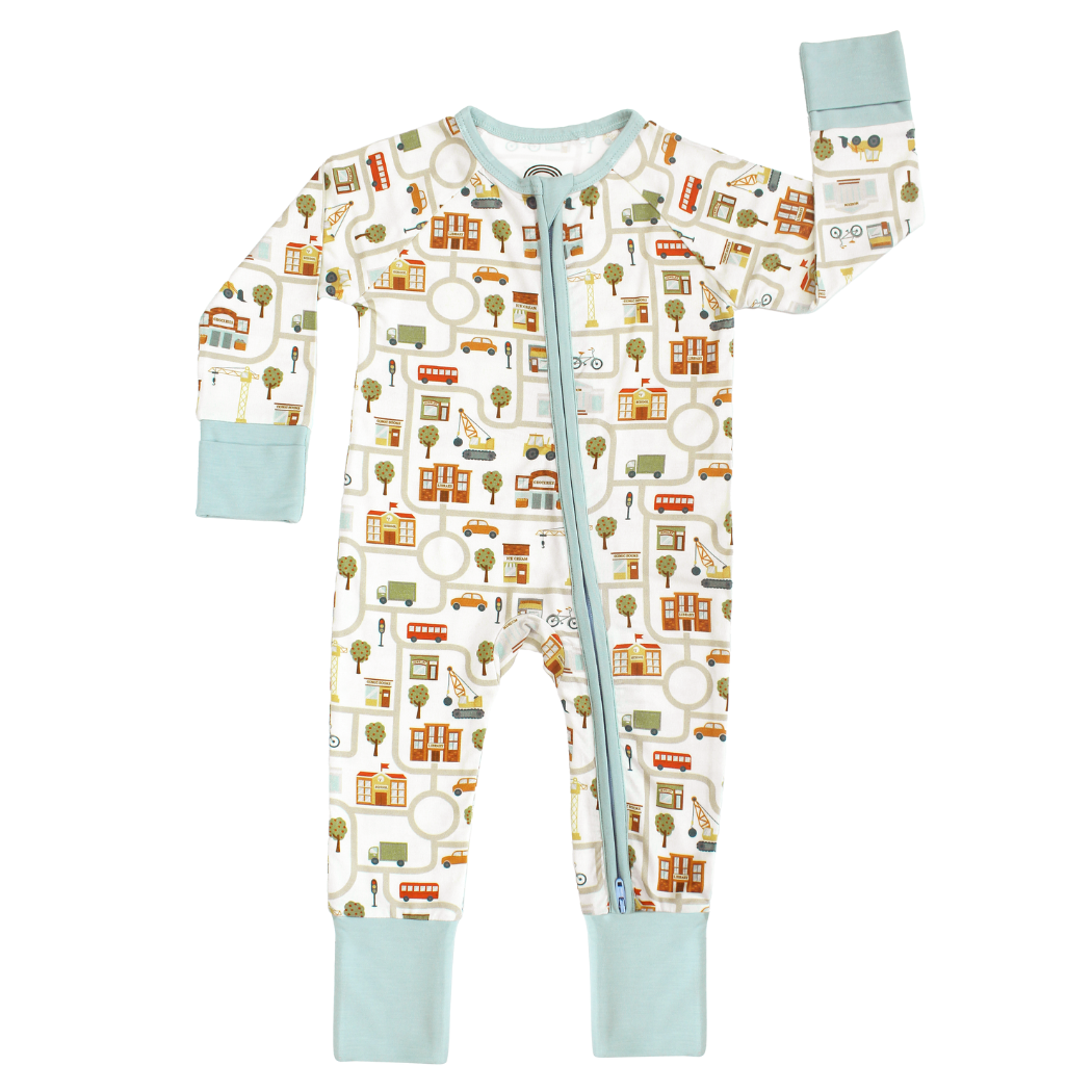 Let's Go City Bamboo Baby Pajamas