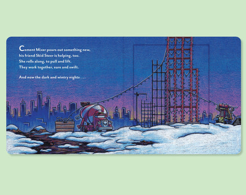 Construction Site Merry & Bright Christmas Book