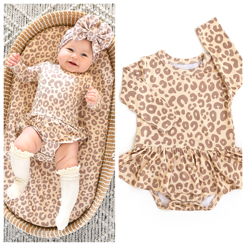 Amari Leopard Tutu Bamboo Dress