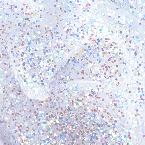 Super Sparkly Hair & Body Fine Glitter Gel - White