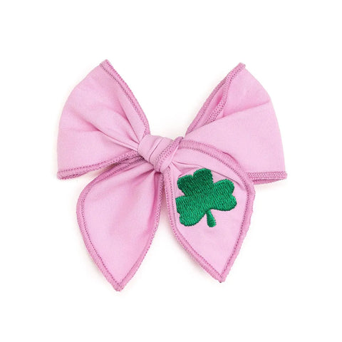 Shamrock St. Patrick's Day Coquette Bow Clip