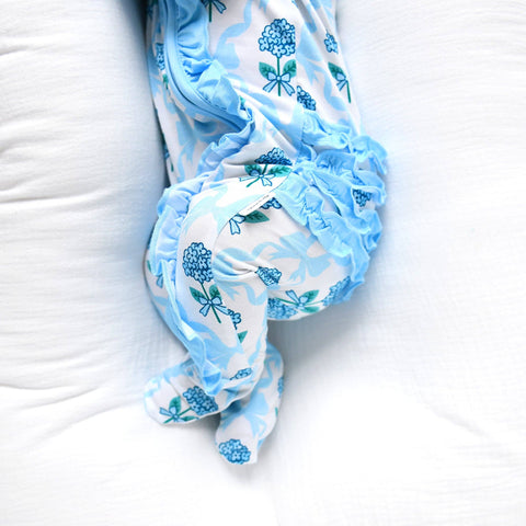 Savannah Ruffle Zip Bamboo Pajama