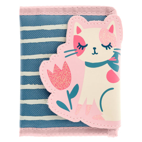 Kids Tri-Fold Wallet - Shark Blue