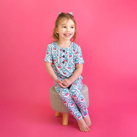 Cherry Bamboo Girls Lounge Set