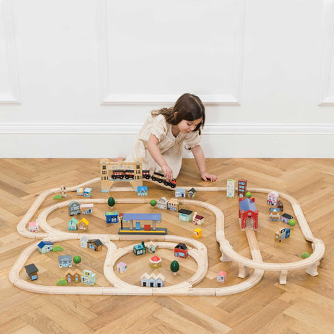 London Wooden Train Set
