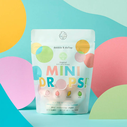 Mini Drops® Bath Bombs - All-Natural Tropical Scents