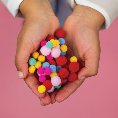 Rainbow Fairy Pom Pom Art