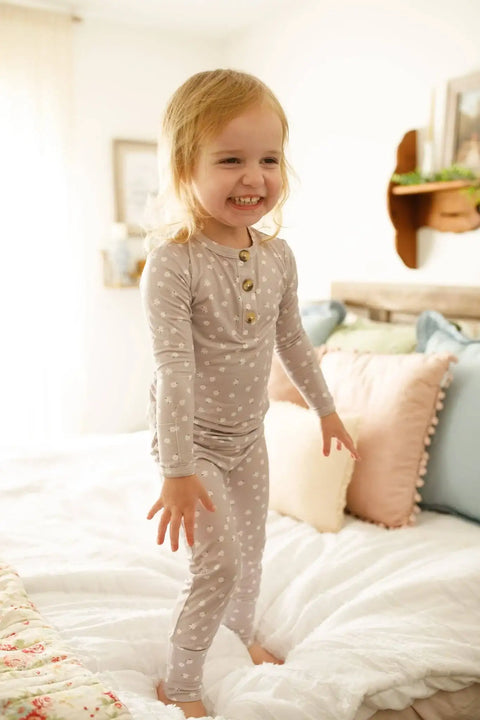 Oopsie Daisy Bamboo Henley PJ Set