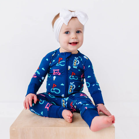 Neon Golf Convertible Footie