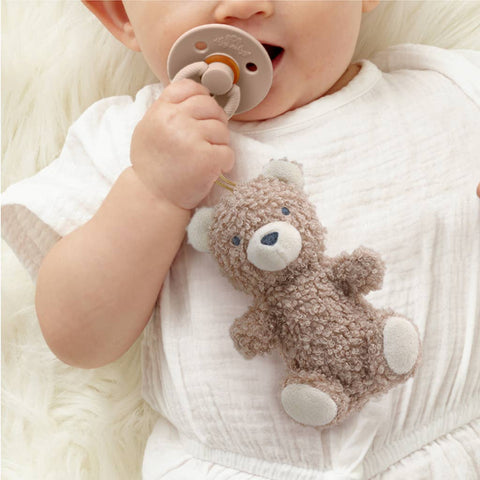 Bitzy Pal™ Natural Rubber Pacifier & Plush - Bow