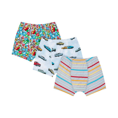 Boys Bamboo Boxer Briefs - Vintage Cars