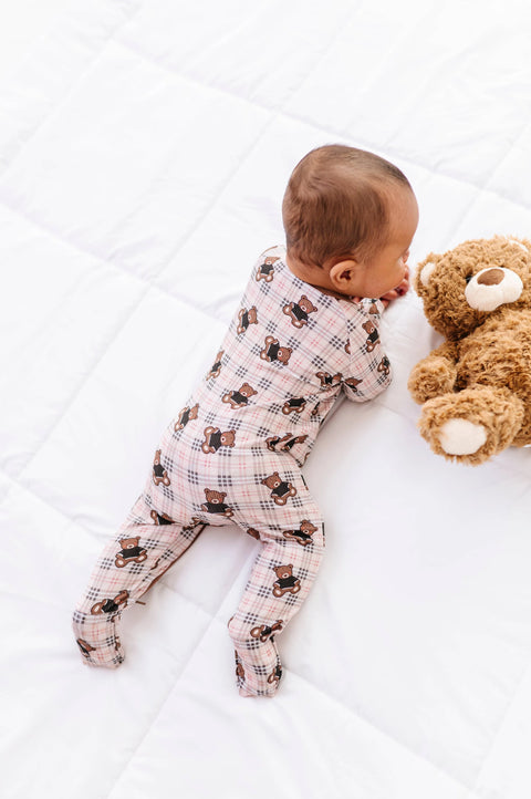 Beary Sweet Ribbed Convertible Footies
