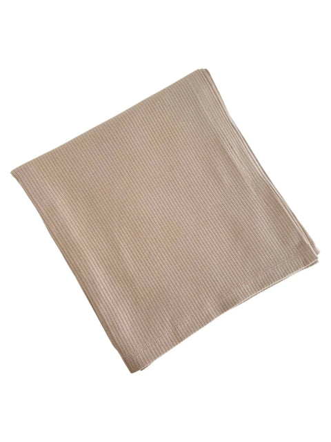 Organic Ribbed Swaddle - Desert Tan