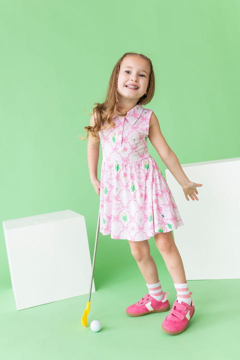 Masters Inspired Bamboo Collared Dress