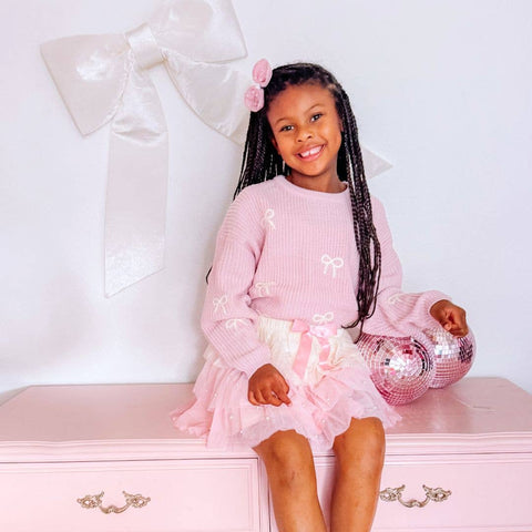 Pretty Pearl Petal Girls Tutu Skirt