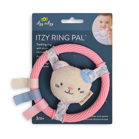Itzy Ring Pal™ - Teething Ring with Plush Character: Red Tomato