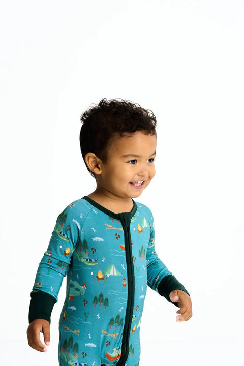 Lake Life Bamboo Convertible Baby Pajamas
