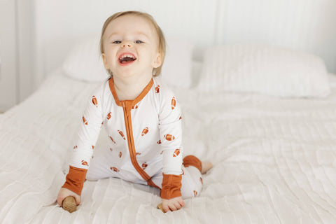 Game Day Baby Bamboo Zip Pajama