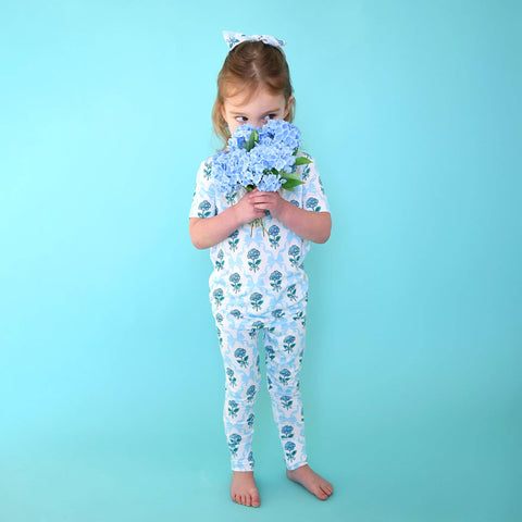 Savannah Ruffle Bamboo Girls Lounge Set