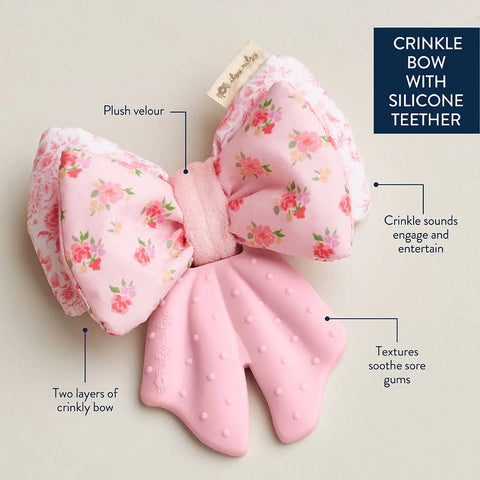 Sweetie Crinkle™ Sensory Toy & Teether - Bow