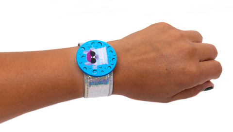 Glitter Slap Charm Bracelet