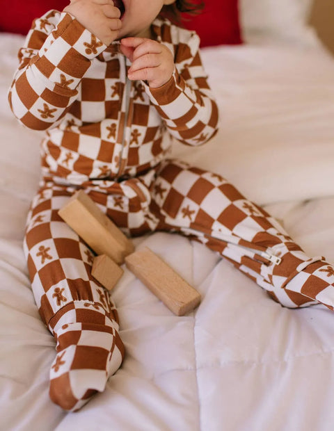 Zippy Bamboo Baby Pajama in Gingerbread