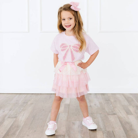 Pretty Pearl Petal Girls Tutu Skirt