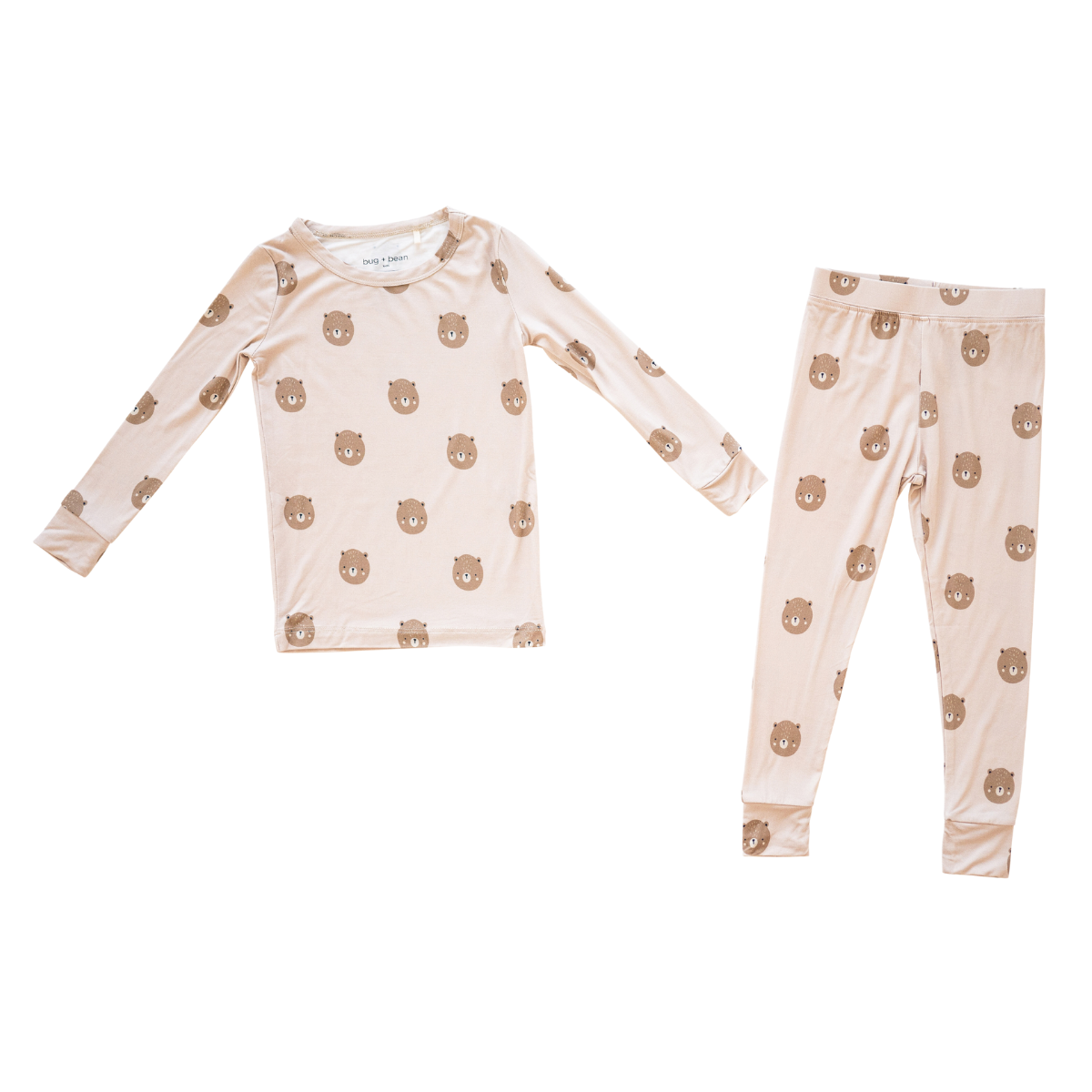 Teddy Bear Toddler 2-Piece Bamboo Pajama Set