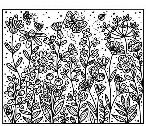 Magic Painting Book - Love, Hearts & Flowers
