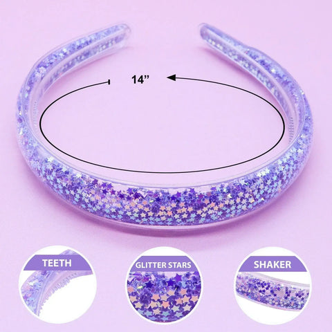 Shaker Glitter Headband - Pink