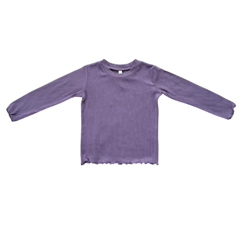 Lettuce Hem Tee - Plum