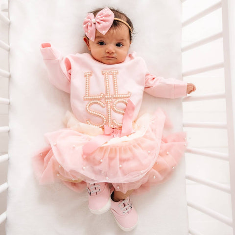 Pretty Pearl Petal Girls Tutu Skirt