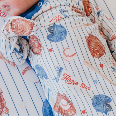 Newborn Knotted Gown - All Star